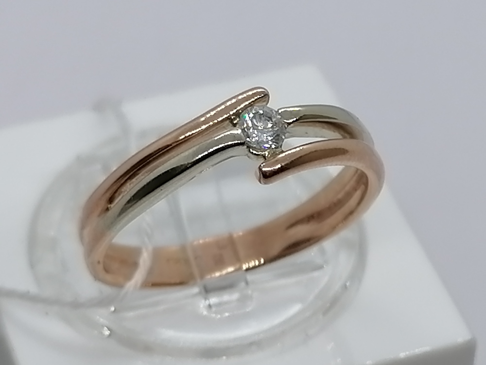 КОЛЬЦО БРИЛЛИАНТ Au 585