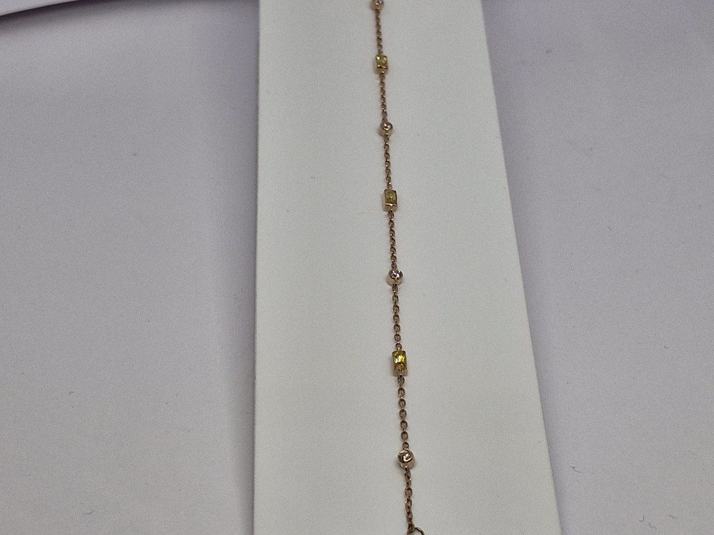 БРАСЛЕТ ФАНТАЗИЯ с камнями (Au 585)