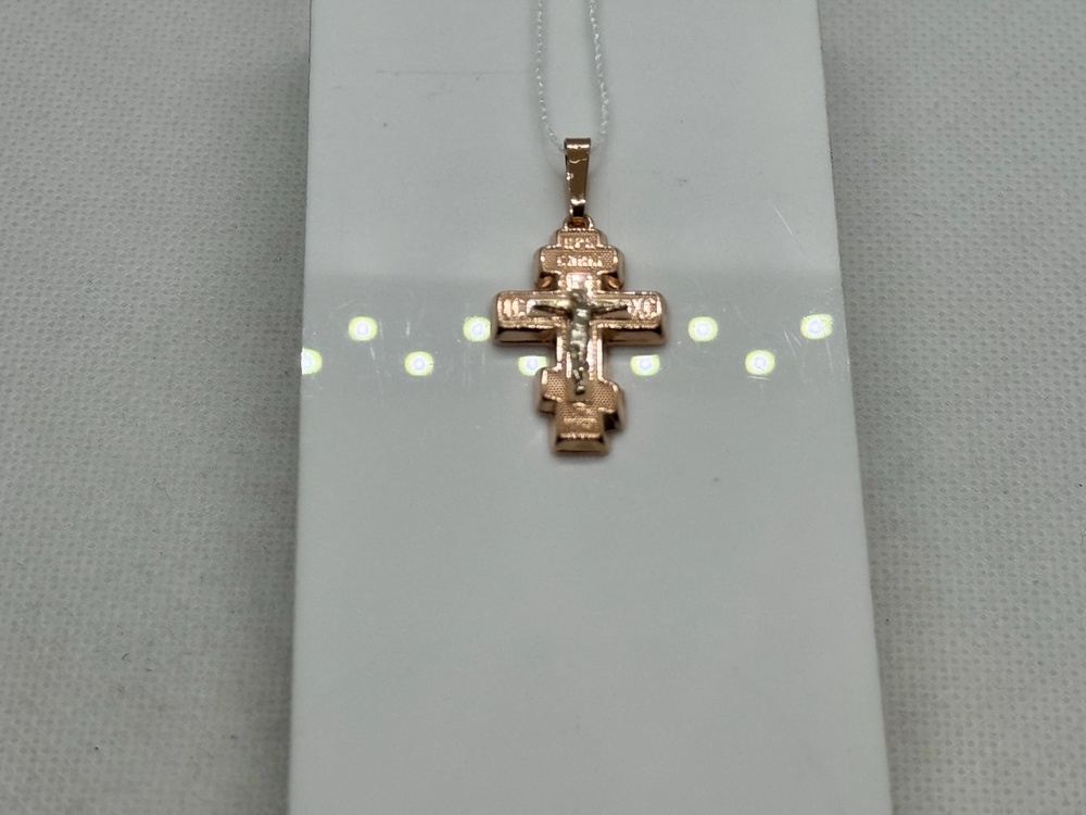 ПОДВЕСКА КРЕСТ без камня (Au 585)