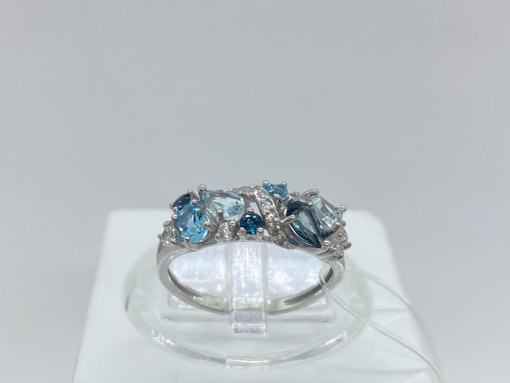 52-310-02168-1 КОЛЬЦО С КАМНЯМИ (Au 585)