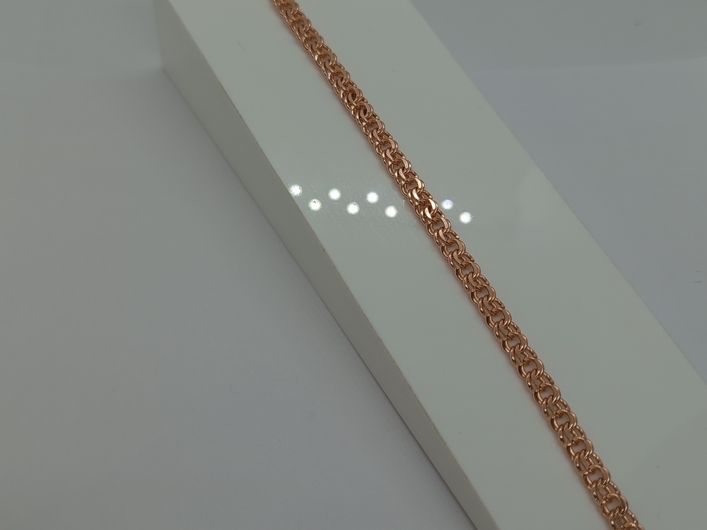 7080200-19 БРАСЛЕТ ПОЛНОВЕСНЫЙ Бисмарк (Au 585)