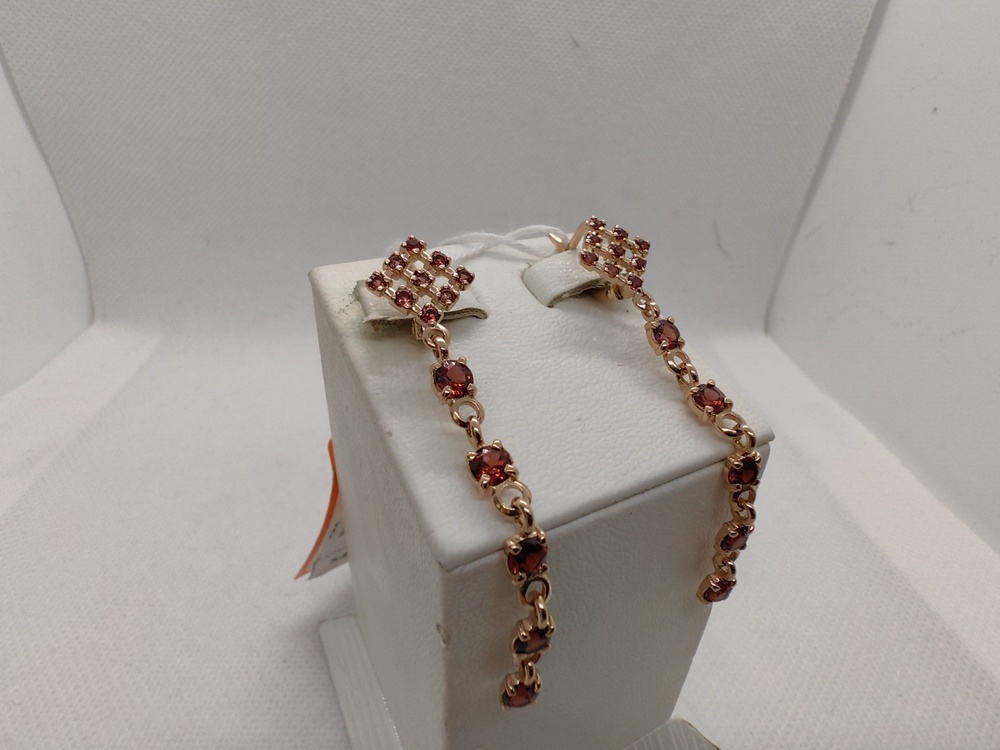 СКМИ585 СЕРЬГИ С КАМНЯМИ (Au 585)