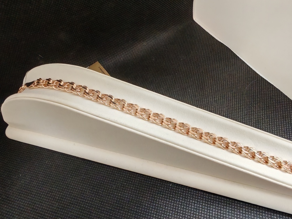 БРАСЛЕТ ПУСТОТЕЛЫЙ Бисмарк (Au 585)