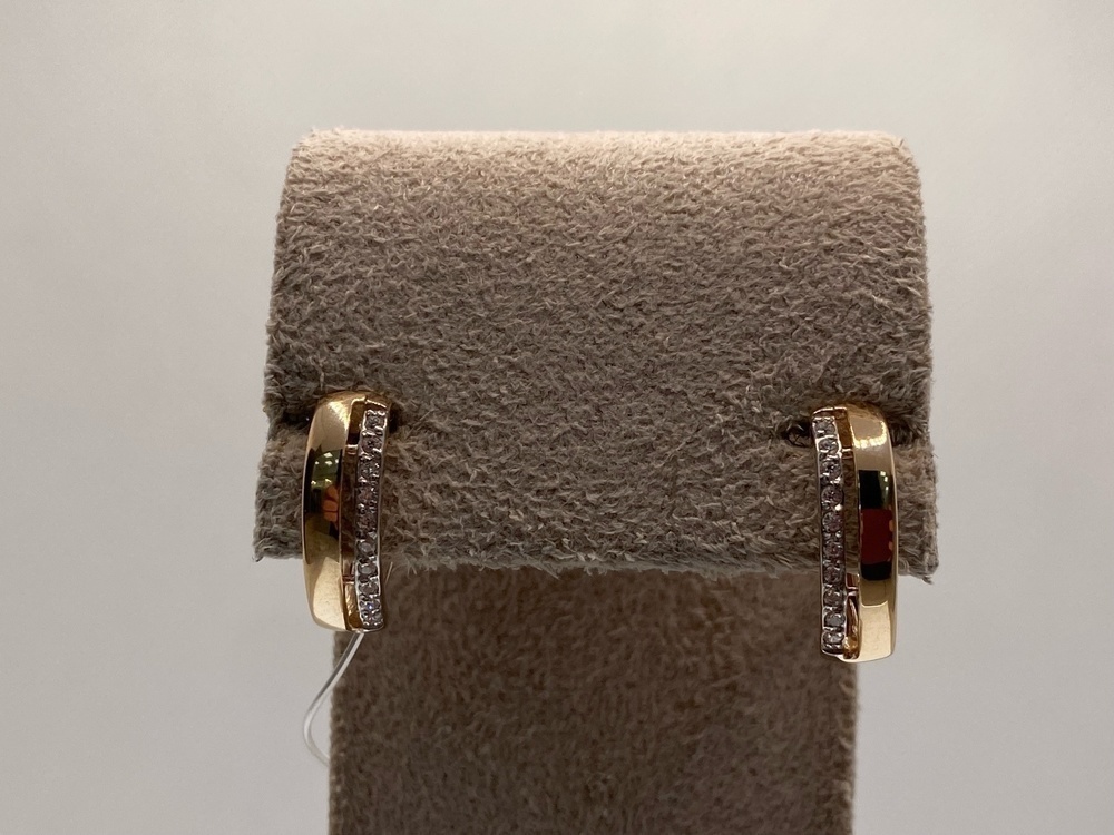 027186 СЕРЬГИ С КАМНЯМИ (Au 585)