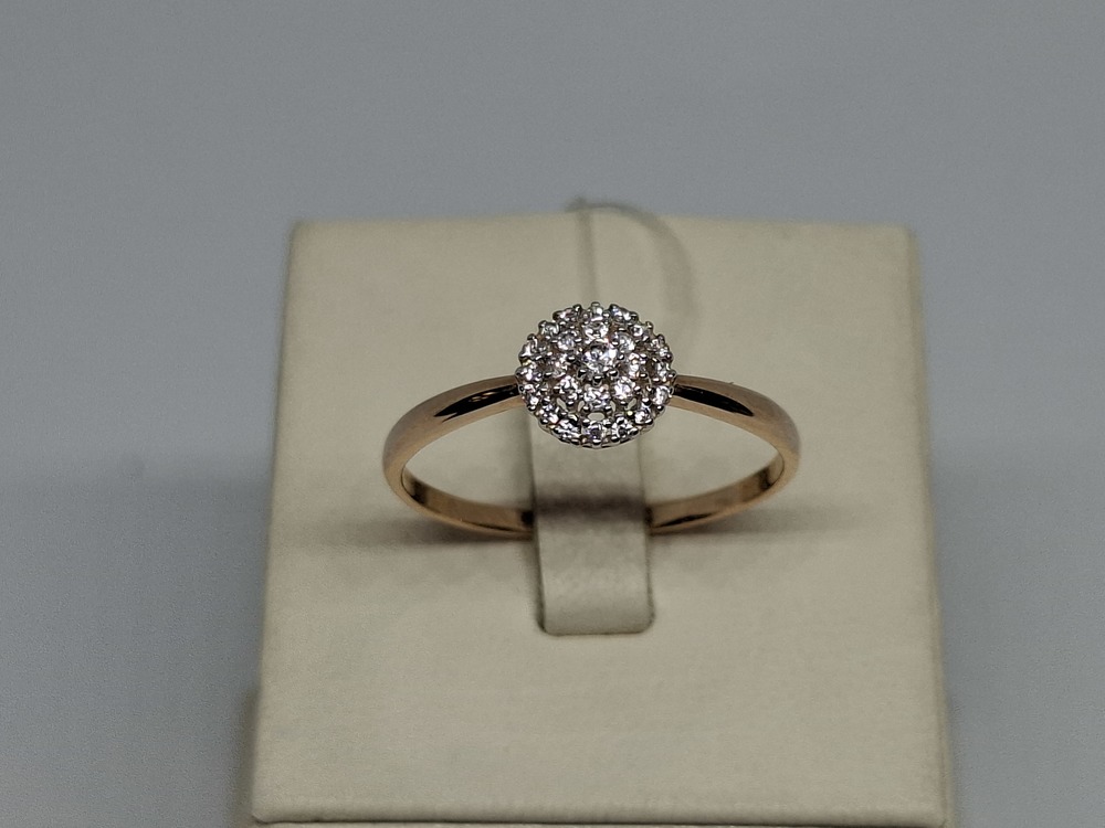 КОЛЬЦО С КАМНЯМИ (Au 585)