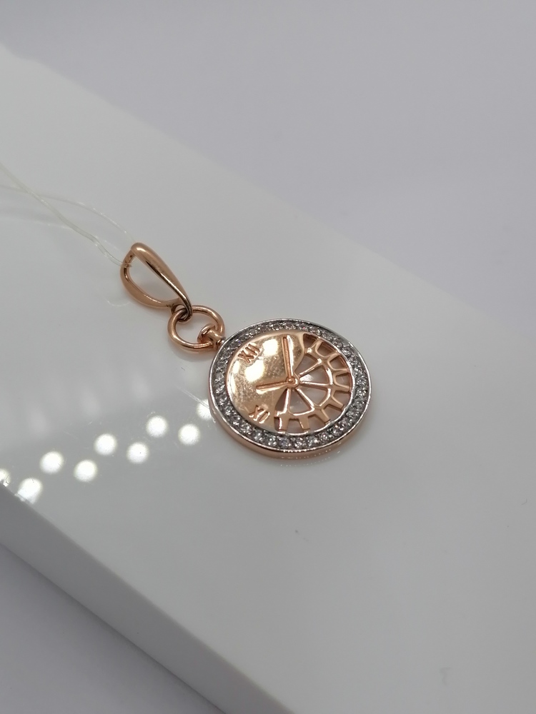 П4816 ПОДВЕСКА С КАМНЯМИ (Au 585)