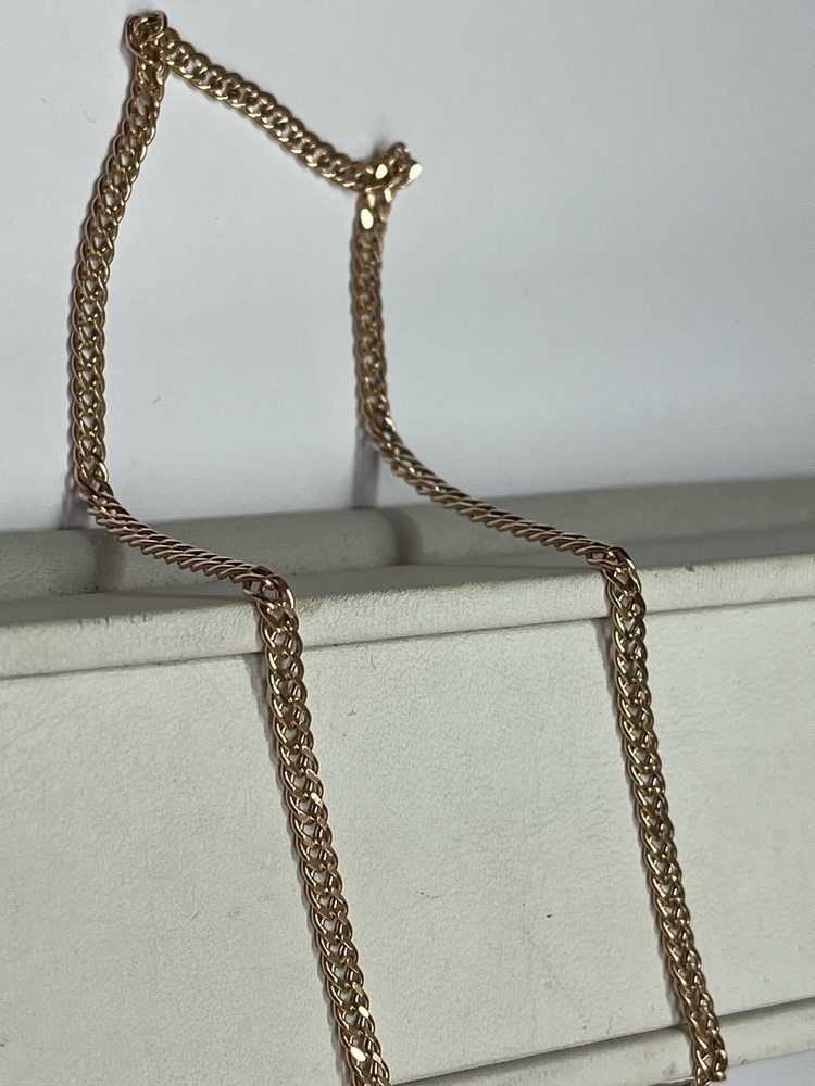 ЦЕПЬ ПУСТОТЕЛАЯ Ромб двойной (Au 585)