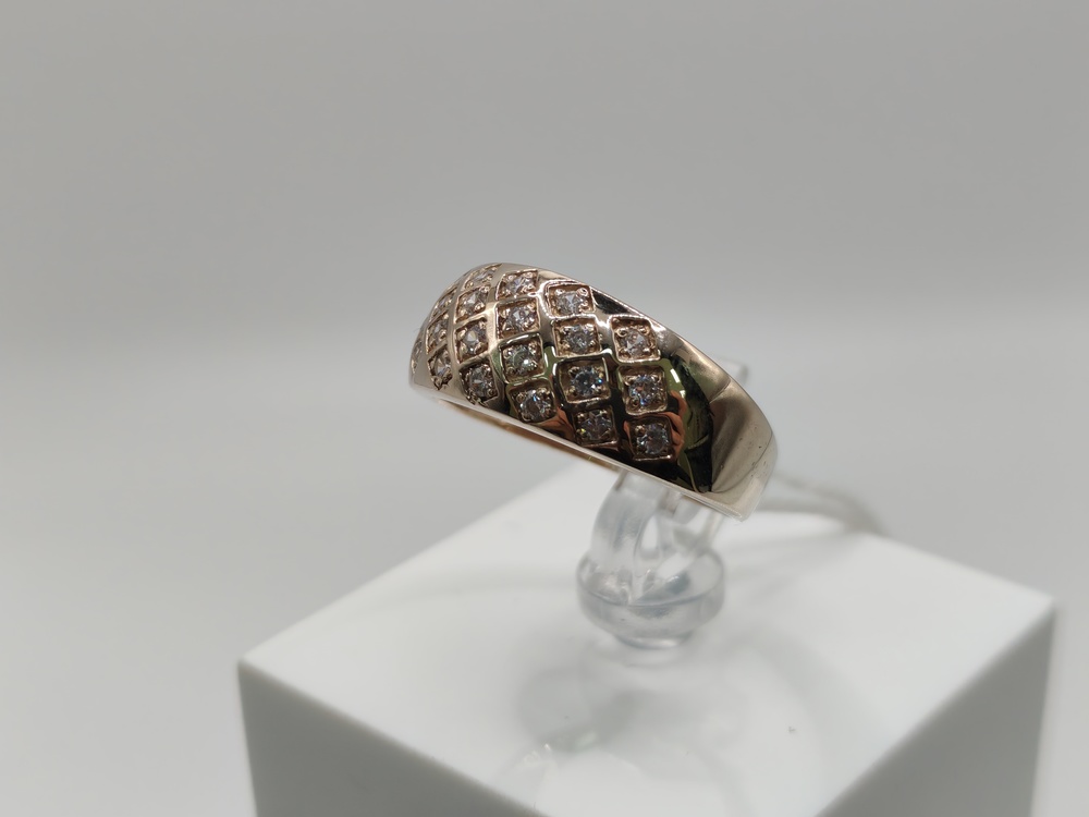 КОЛКМИ585 КОЛЬЦО С КАМНЯМИ (Au 585)