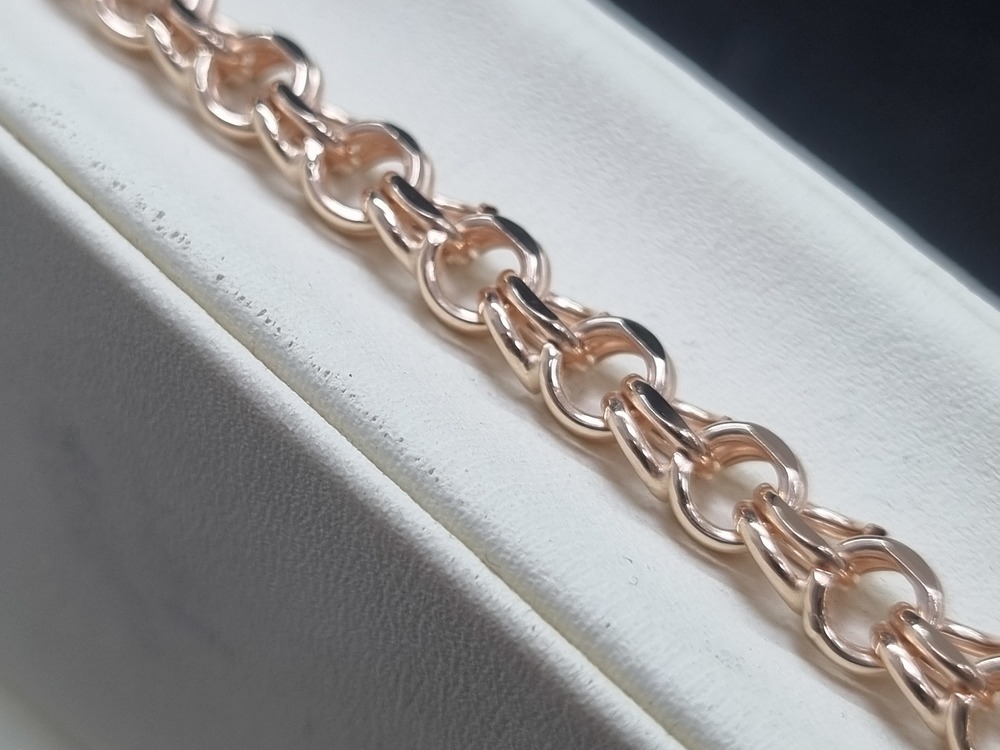 БРАСЛЕТ ПУСТОТЕЛЫЙ Бисмарк (Au 585)