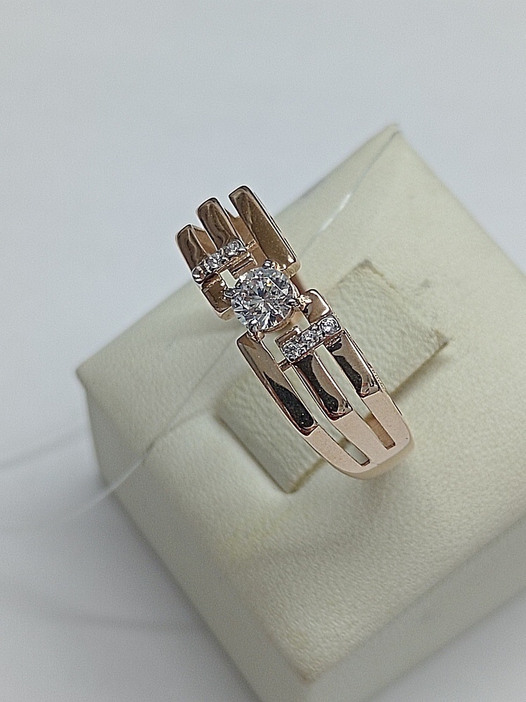 КОЛЬЦО С КАМНЯМИ (Au 585)