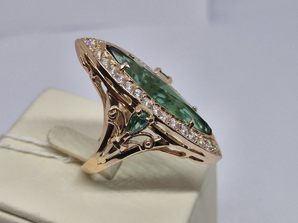 КОЛКМИ585 КОЛЬЦО С КАМНЯМИ (Au 585)