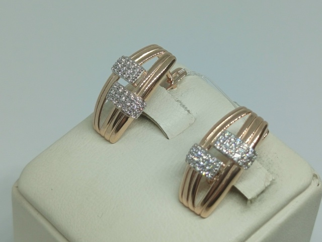 СЕРЬГИ С КАМНЯМИ (Au 585)