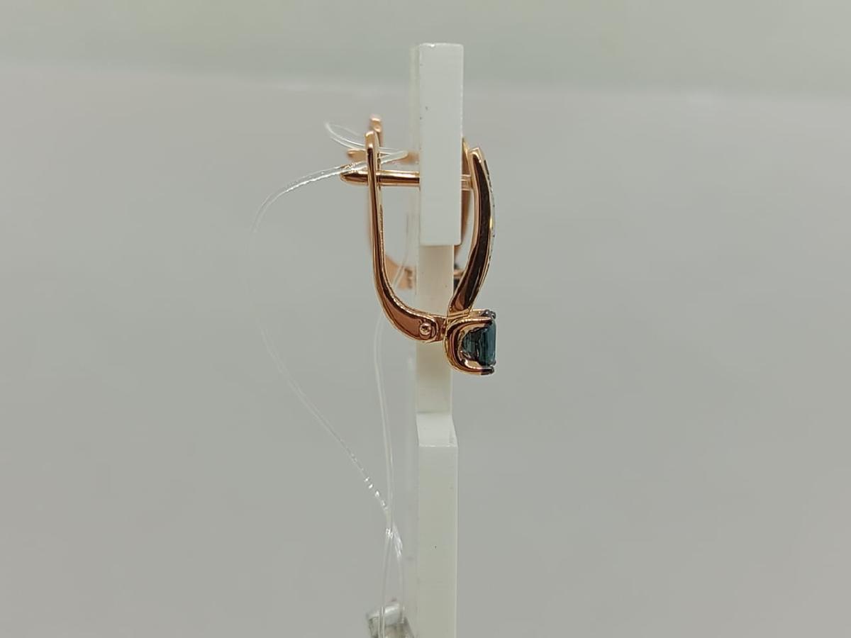 СЕРЬГИ САПФИР (Au 585)