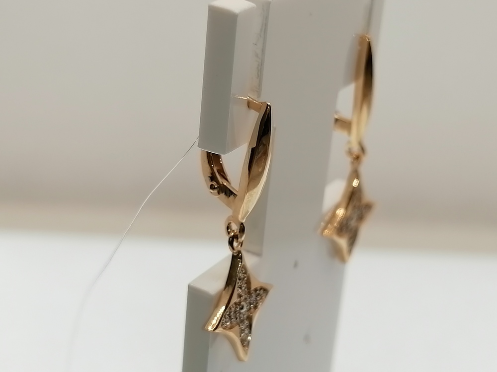 СЕРЬГИ С КАМНЯМИ (Au 585)