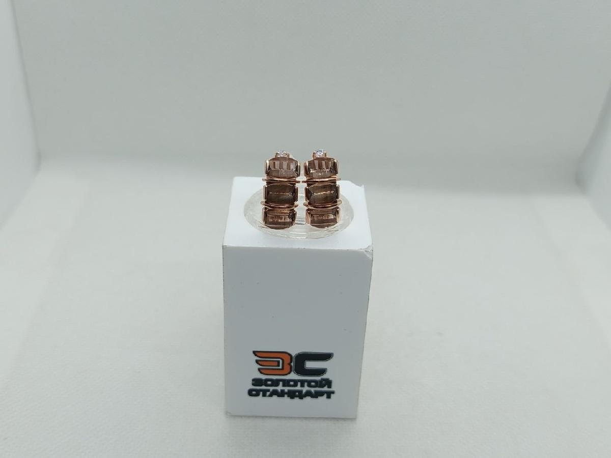 СКМИ585 СЕРЬГИ С КАМНЯМИ (Au 585)