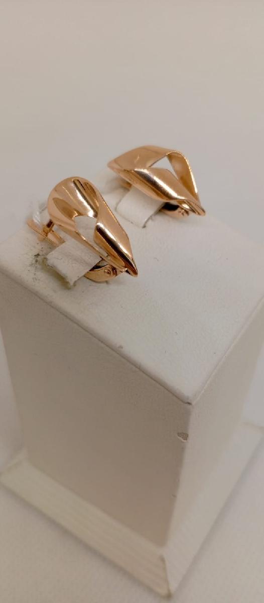 СБКМ585 СЕРЬГИ БЕЗ КАМНЯ (Au 585)