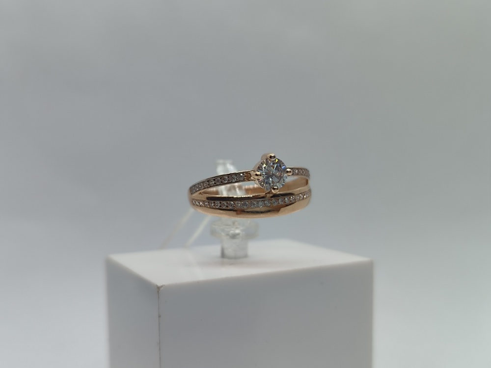 КОЛКМИ585 КОЛЬЦО С КАМНЯМИ (Au 585)