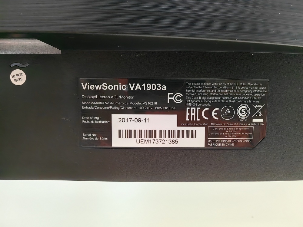 Монитор Viewsonic VA1903a