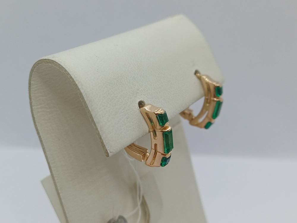 СЕРЬГИ С КАМНЯМИ (Au 585)