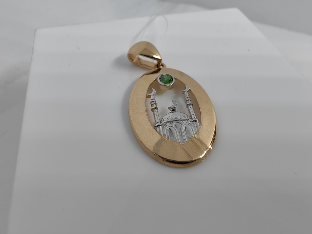 ПОДВЕСКА МЕЧЕТЬ с камнем (Au 585)