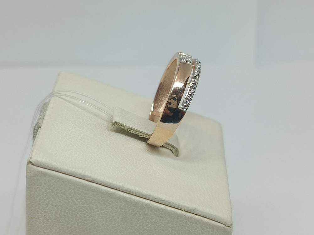 КОЛЬЦО С КАМНЯМИ (Au 585)