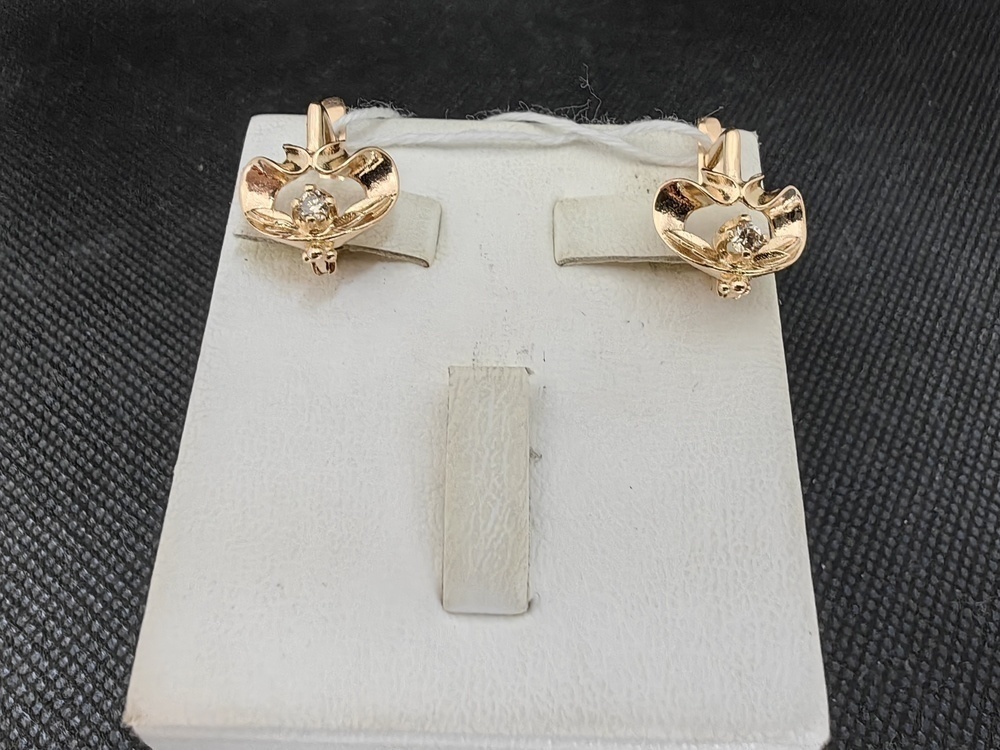 СЕРЬГИ БРИЛЛИАНТ Au 583