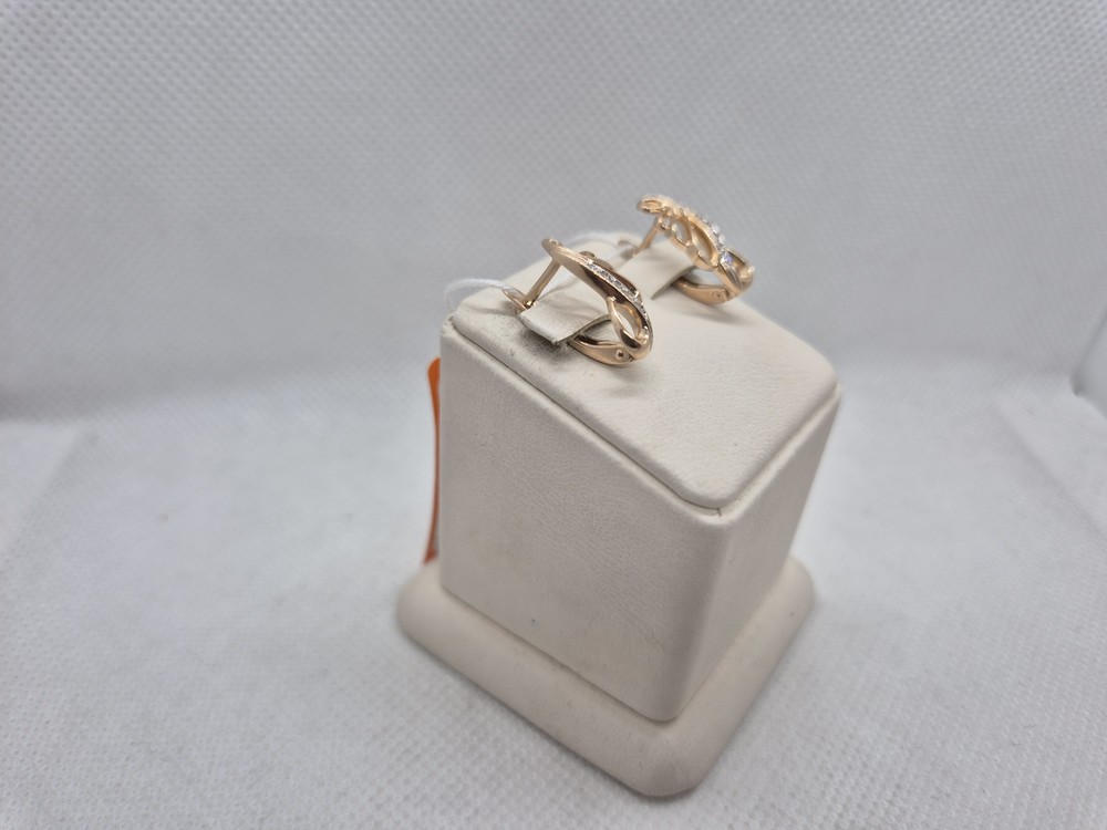 СКМИ585 СЕРЬГИ С КАМНЯМИ (Au 585)