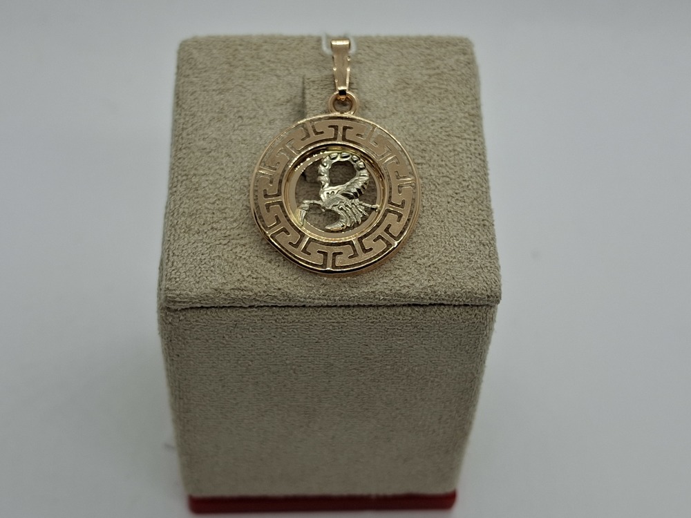 ПОДВЕСКА ЗНАК ЗОДИАКА СКОРПИОН (Au 585)