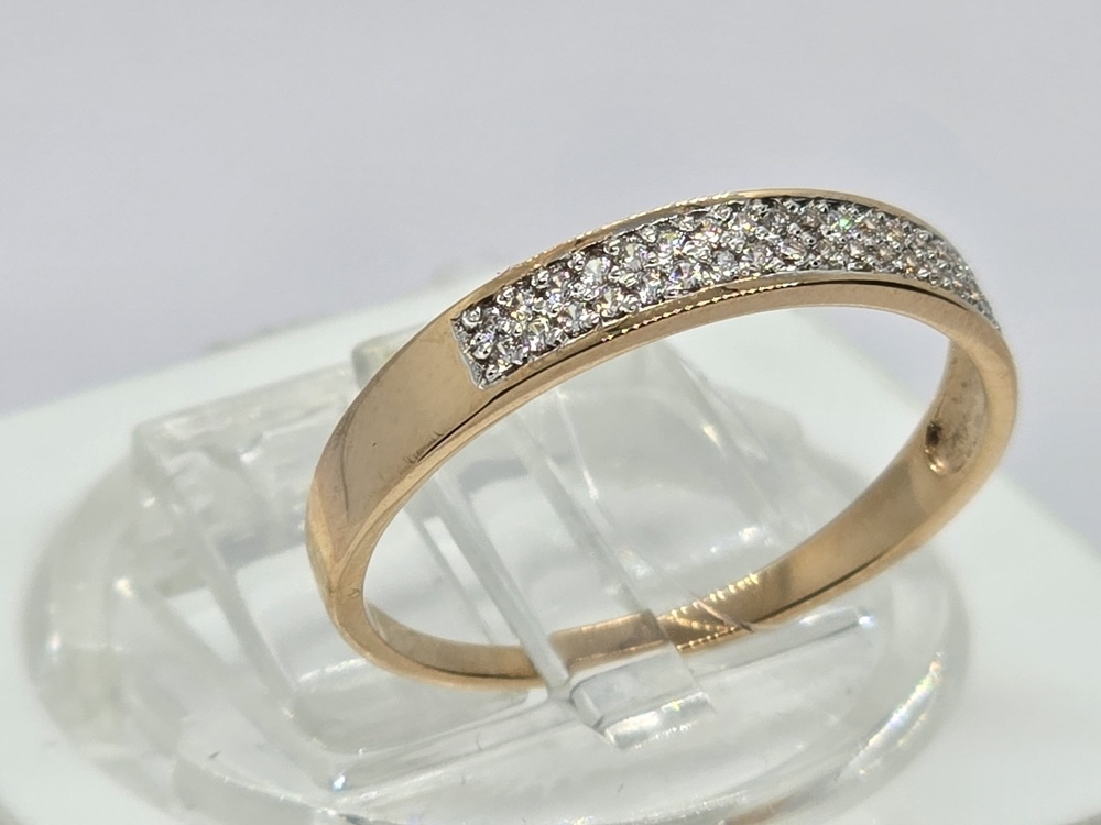 КОЛЬЦО С КАМНЯМИ (Au 585)