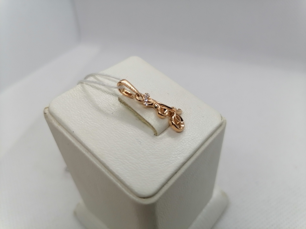 ПОДВЕСКА БУКВА А Au 585