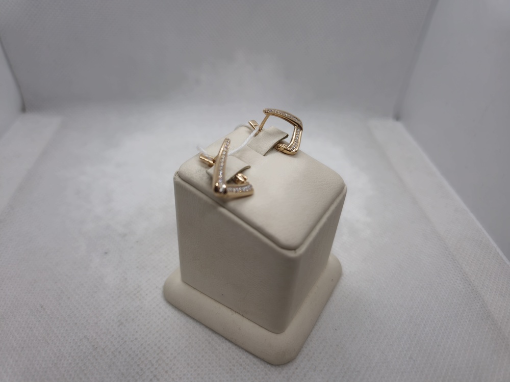 СКМИ585 СЕРЬГИ С КАМНЯМИ (Au 585)