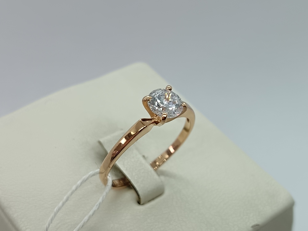 КОЛКМ585 КОЛЬЦО С КАМНЕМ (Au 585)