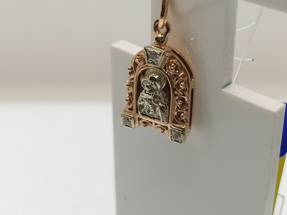 ПОДВЕСКА ИКОНА с камнями (Au 585)