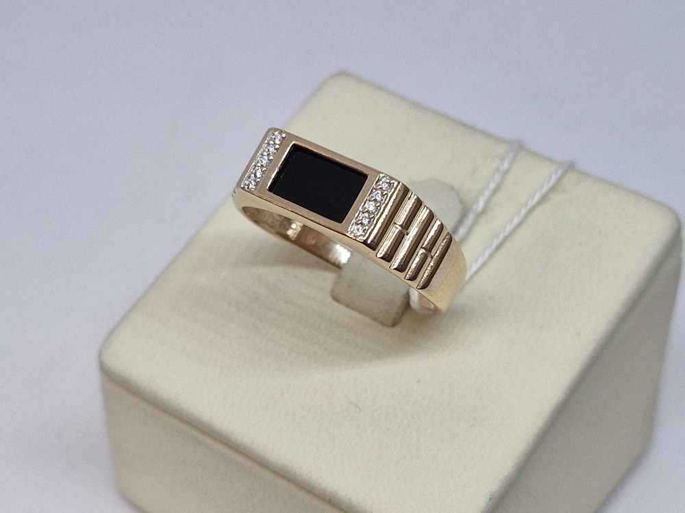 ПЕЧАТКА С КАМНЯМИ (Au 585)