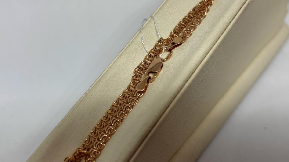 БРАСЛЕТ ПОЛНОВЕСНЫЙ Лав Au 585