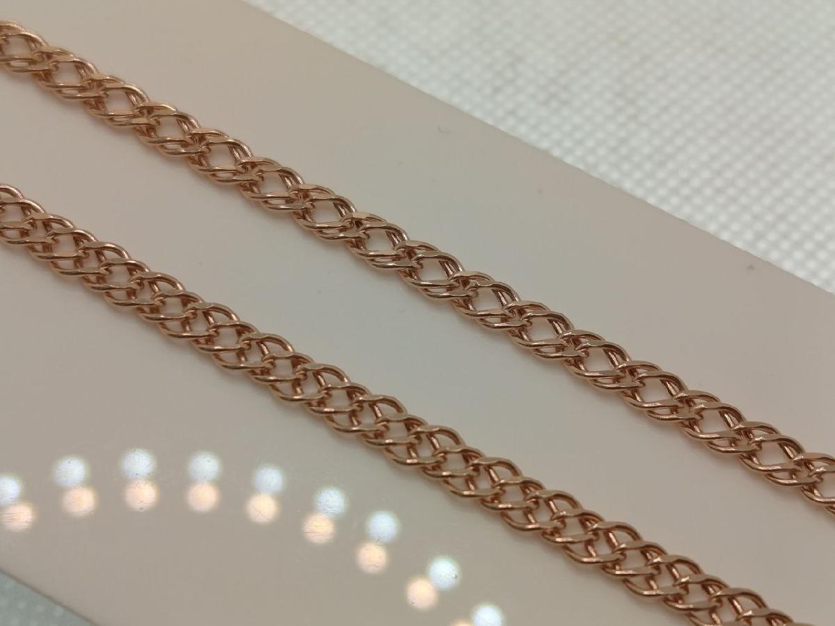 НЦ 12-076ПГ ЦЕПЬ ПУСТОТЕЛАЯ Ромб двойной (Au 585)