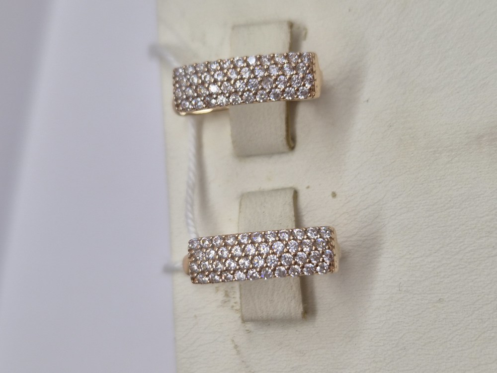 СКМИ585 СЕРЬГИ С КАМНЯМИ (Au 585)