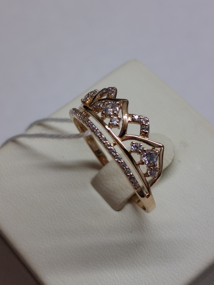 КОЛКМИ585 КОЛЬЦО С КАМНЯМИ (Au 585)