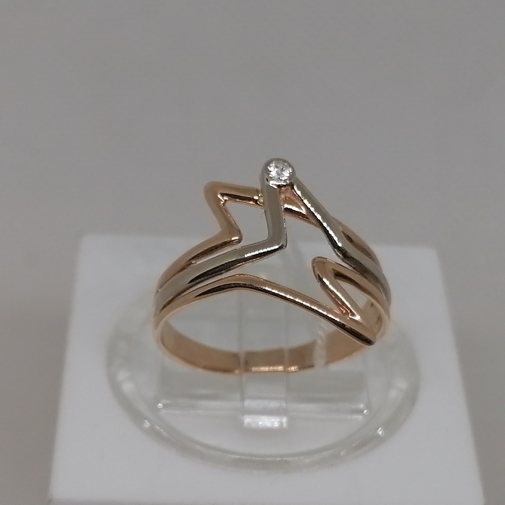 КОЛКМ585 КОЛЬЦО С КАМНЕМ (Au 585)