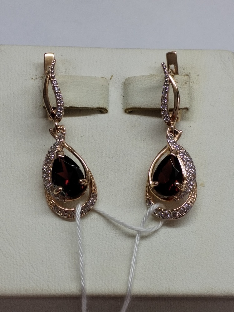 СЕРЬГИ С КАМНЯМИ (Au 585)