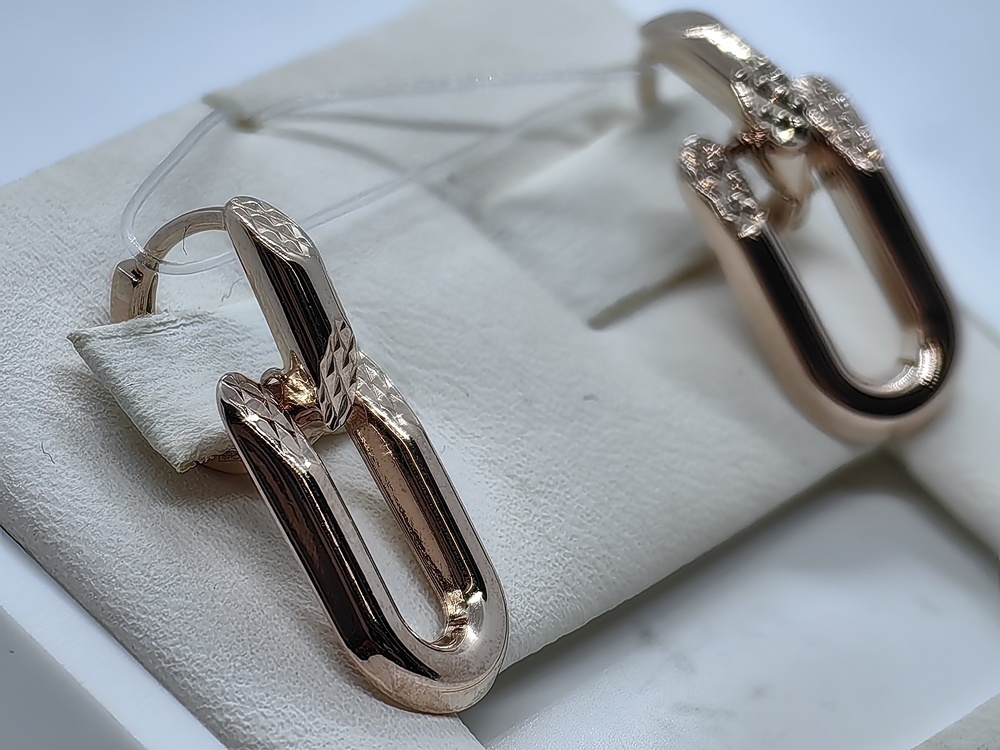 СЕРЬГИ БЕЗ КАМНЯ (Au 585)