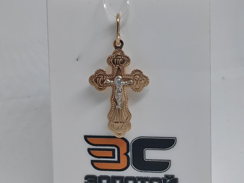 ПОДВЕСКА КРЕСТ без камня (Au 585)