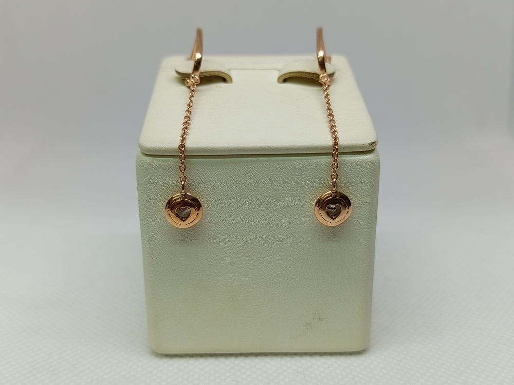 СЕРЬГИ С КАМНЕМ (Au 585)