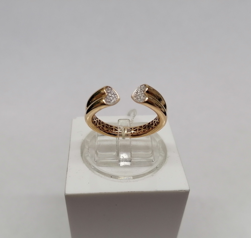 КОЛЬЦО С КАМНЯМИ (Au 585)