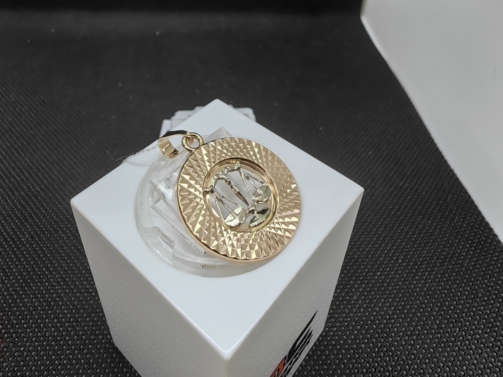 КрСПАвес ПОДВЕСКА ЗНАК ЗОДИАКА ВЕСЫ (Au 585)