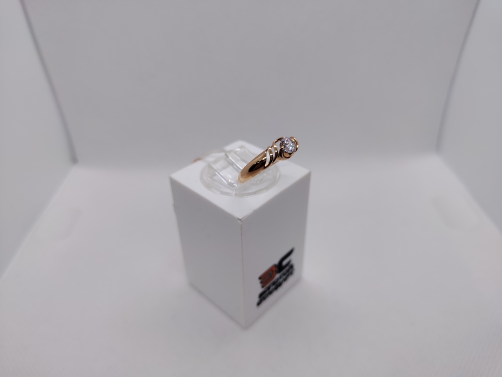 КОЛКМ585 КОЛЬЦО С КАМНЕМ (Au 585)