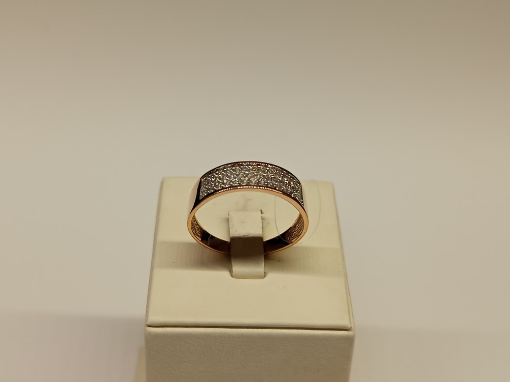 КОЛЬЦО С КАМНЯМИ (Au 585)