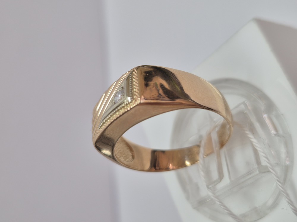 ПЕЧКМ585 ПЕЧАТКА С КАМНЕМ (Au 585)