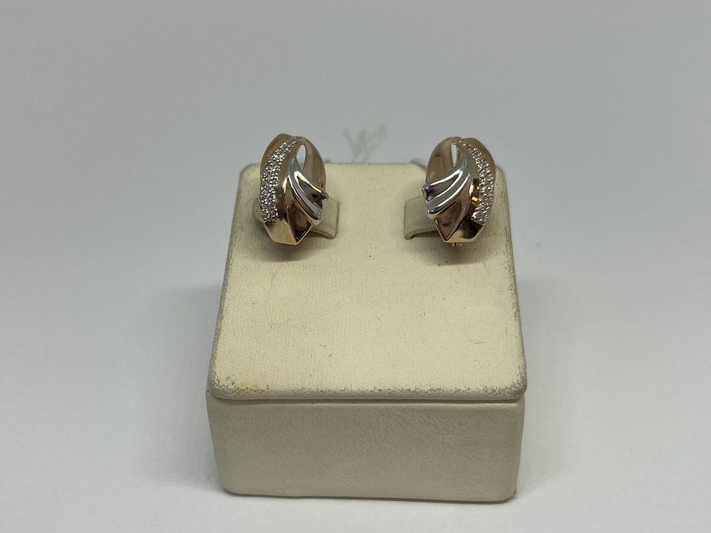 СКМИ585 СЕРЬГИ С КАМНЯМИ (Au 585)