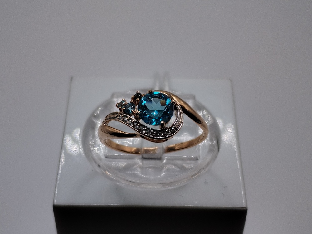 КОЛКМИ585 КОЛЬЦО С КАМНЯМИ (Au 585)